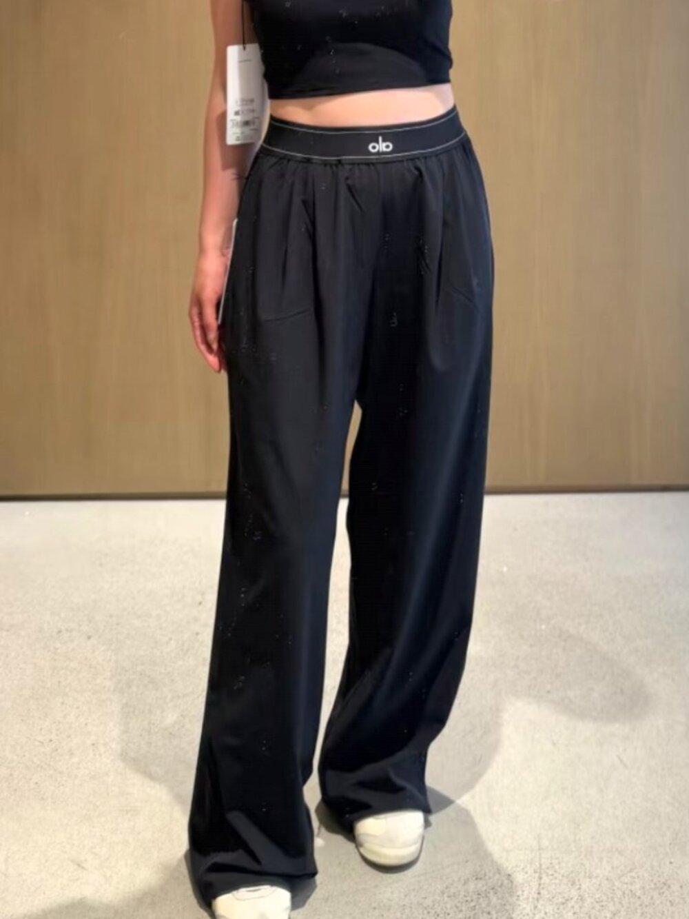 💐ALO Yoga Black Suit Up Trouser Brand New (Regular 30" Inseam)💥Viral Style